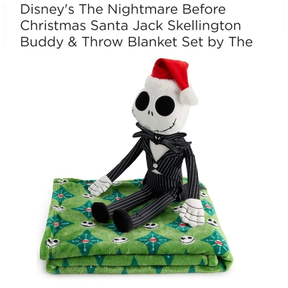 The Big Kids Other - 👀50% OFF🎅💀 🛏 NWT‼️ The Big Kid Plush Santa Jack Buddy w/ Cozy Throw Blanket
